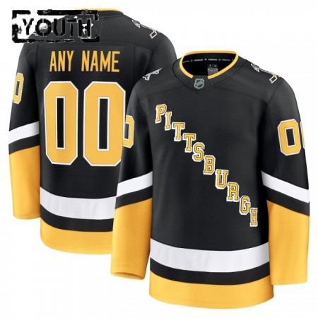 Pittsburgh Penguins Fanatics Premium Custom 2024-25 Alternate Schwarz Trikot - Kinder